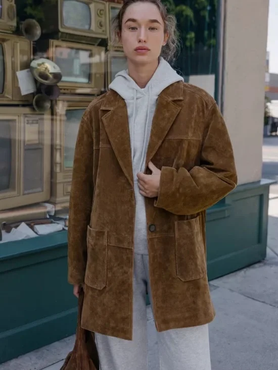 Zara NWT 100% leather long jacket 3046/255 - Picture 7 of 15